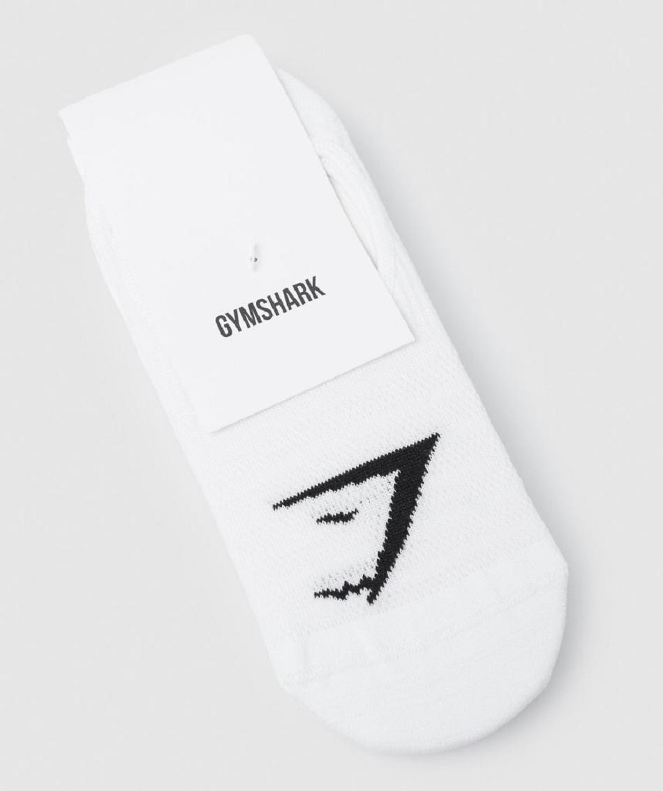 Calcetines Gymshark No Show 3pk Accessories Blancas | CO 4162HAP